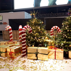 XL Zuckerstange – Rot/Weiß oder Grün/Weiß – Weihnachtsdekoration