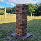XXL Wackelturm mieten – Starthöhe 120cm – Eventspiel Highlight für Hochzeiten & Firmenfeiern