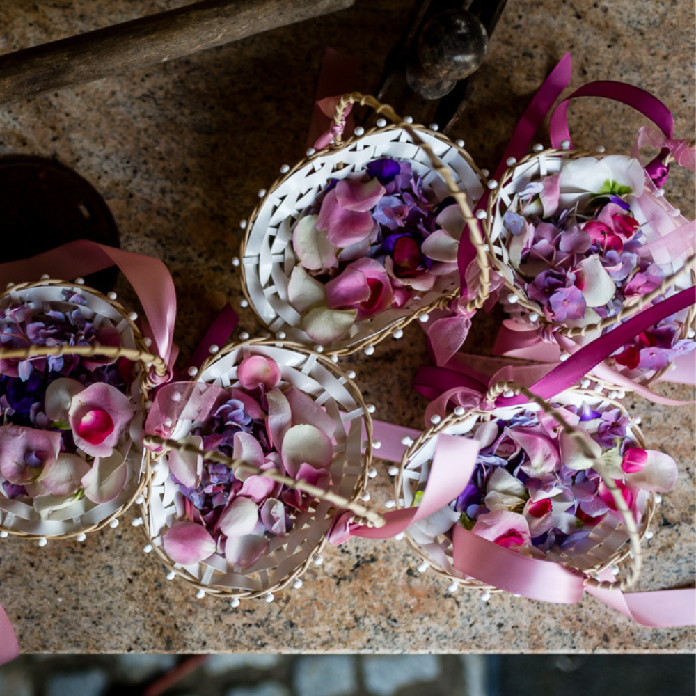 Streukorb, Blütenkorb – Blumenmädchen Hochzeit