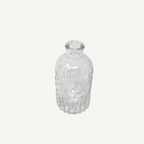 Glasflaschen-Vase mit Struktur Weiß & Grün 4 Varianten