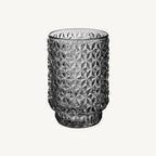 Zylinder Vase Diamant – strukturierte Glasoptik – 3 Farben