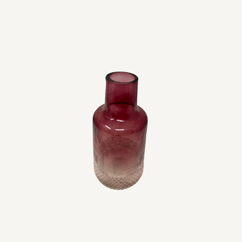 Glasvasen Set Beere–Rosé – Farbverlauf – 3 Größen
