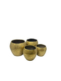Keramiktopf Übertopf Gold – rund – 4 Größen