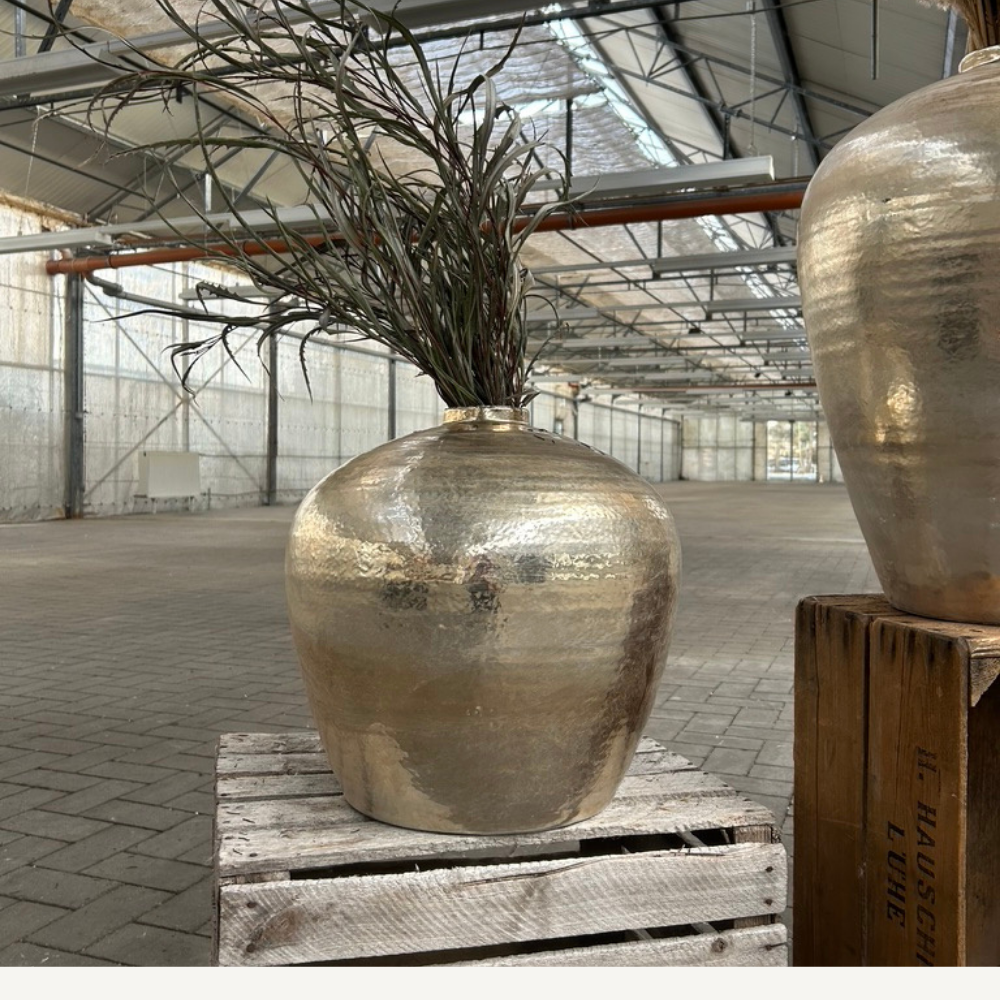 Bodenvase Silber / Champagner in Berlin mieten