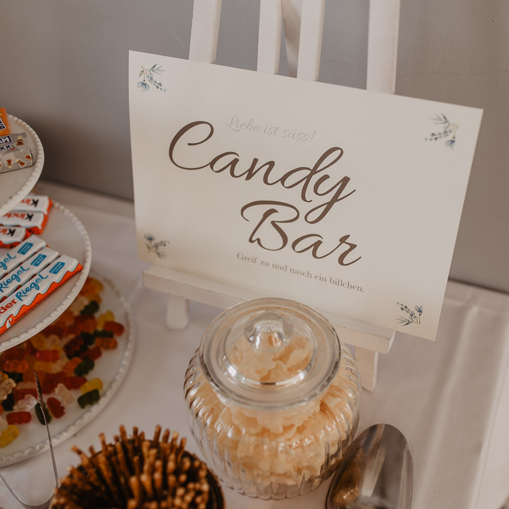 Candyglas mit Deckel – gerippte Glasoptik – 2 Größen
