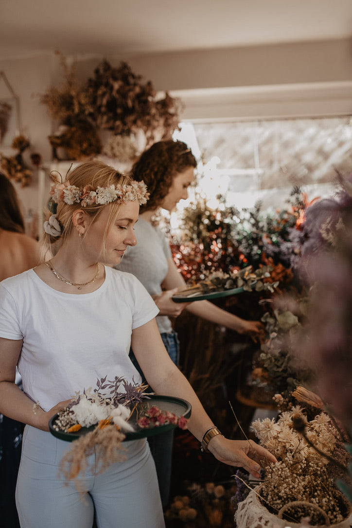 Trockenblumenring Workshop in Berlin-Pankow