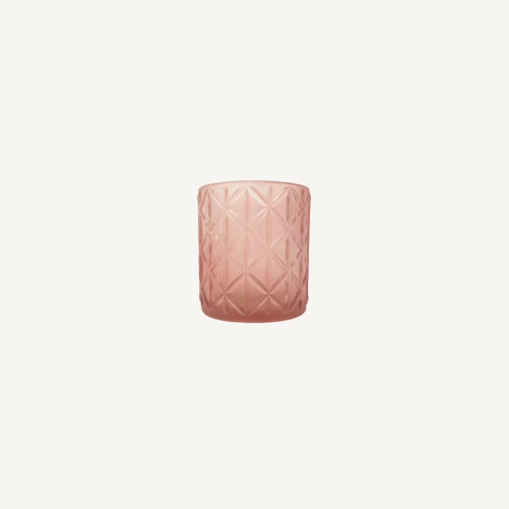 Teelichtglas / Vase – Rosa mieten