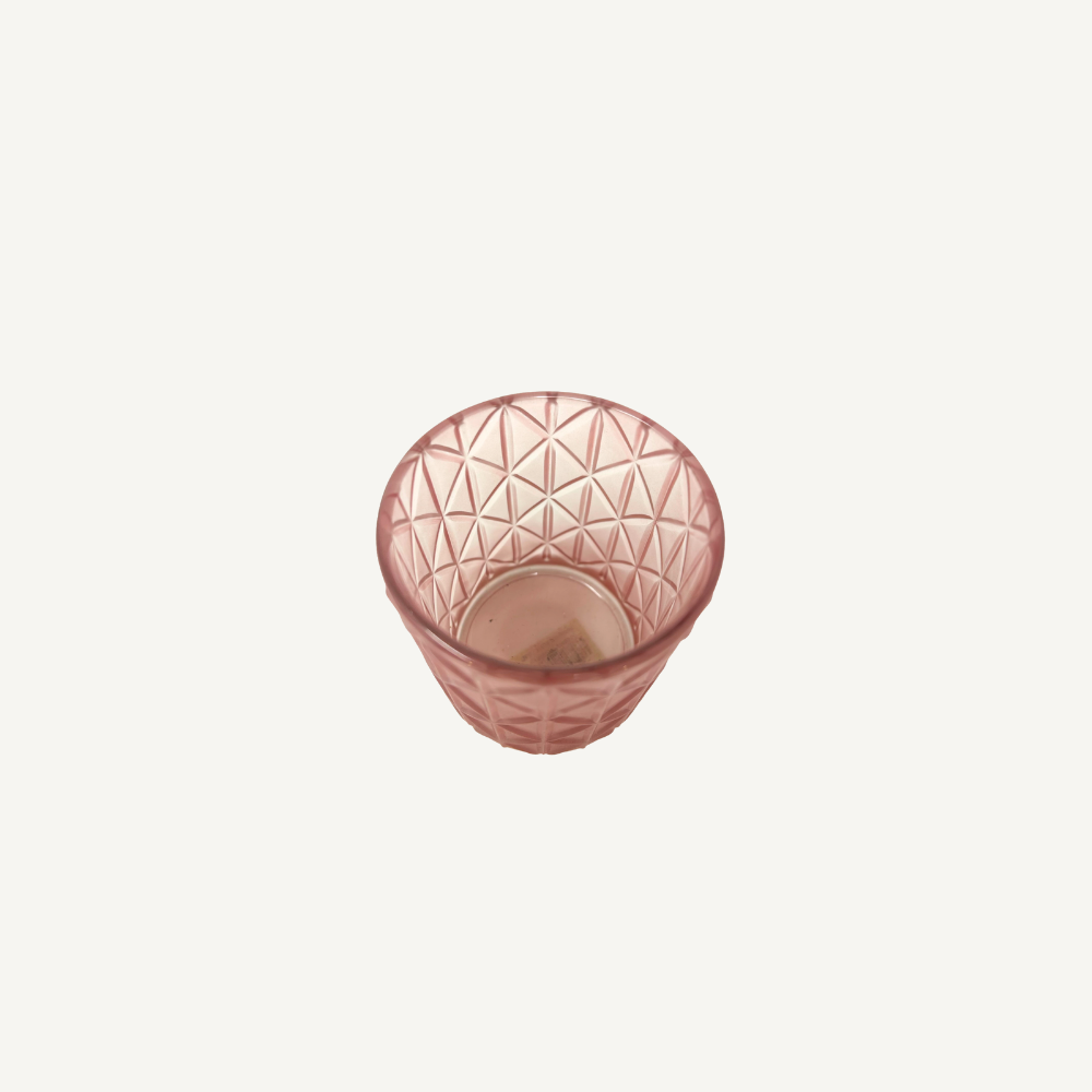 Teelichtglas / Vase – Rosa mieten