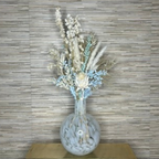 Glasvase Murano-Optik Weiß – Kugelform – 2 Größen