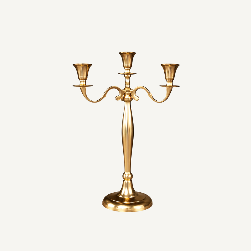Kerzenleuchter Gold mieten 5-arm, 3-arm, Einzeln