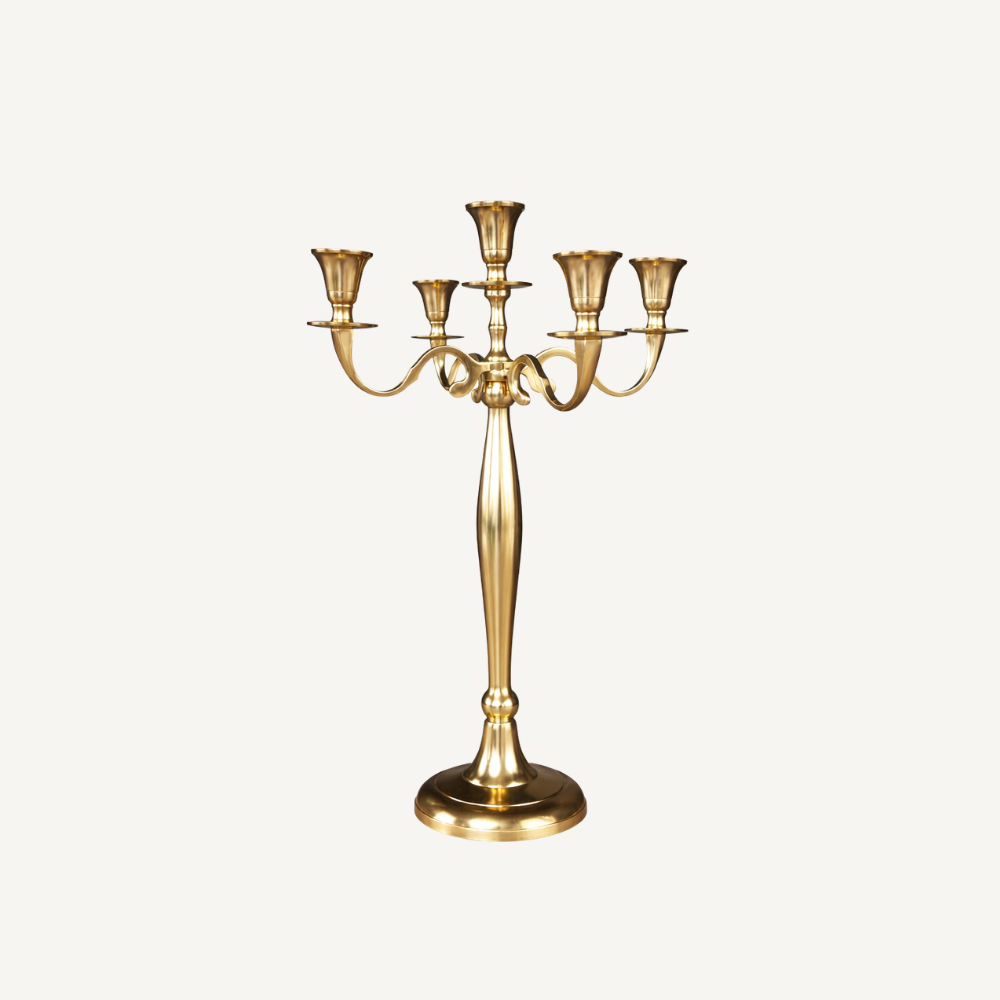 Kerzenleuchter Gold mieten 5-arm, 3-arm, Einzeln