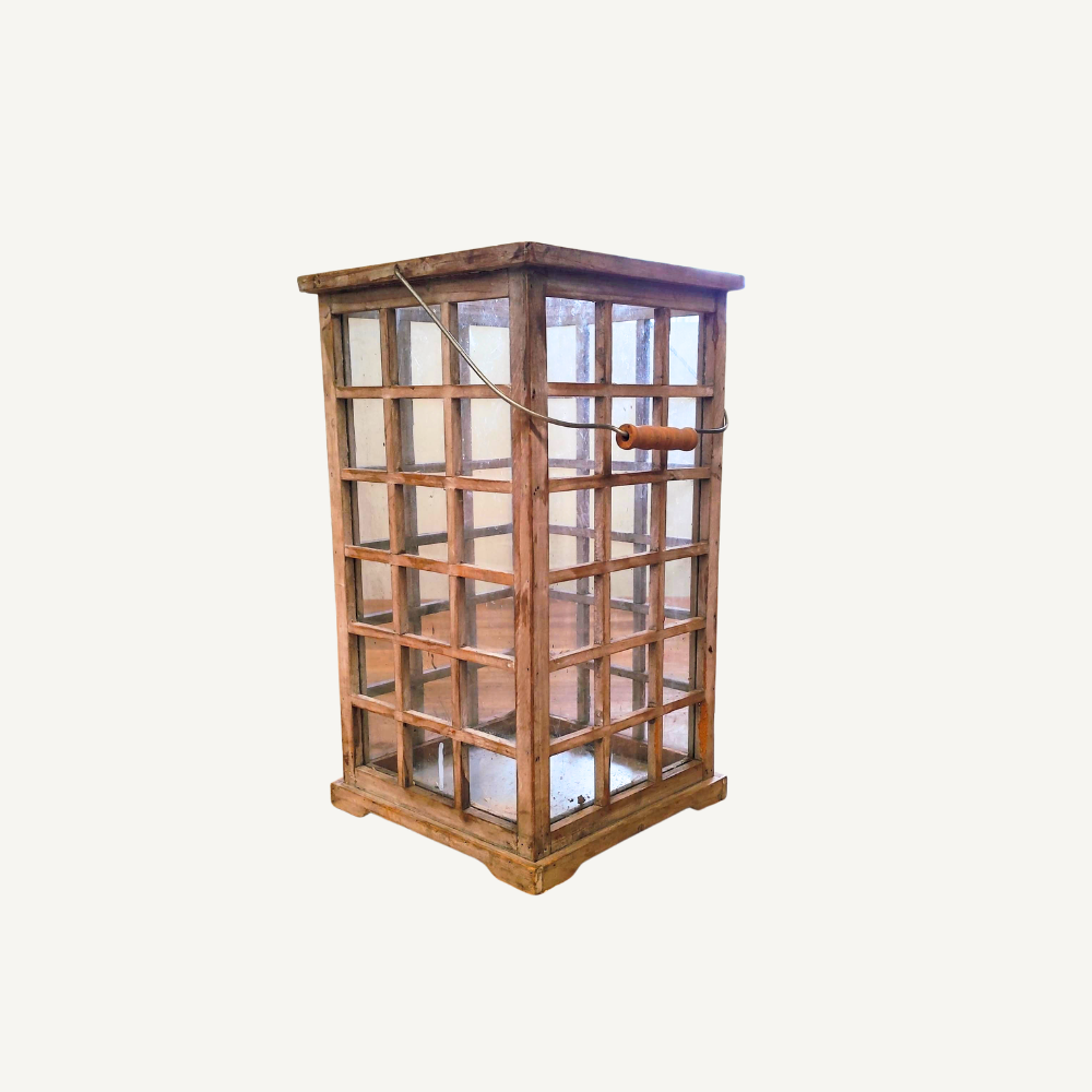 Holzlaterne im Vintage-Stil – Groß